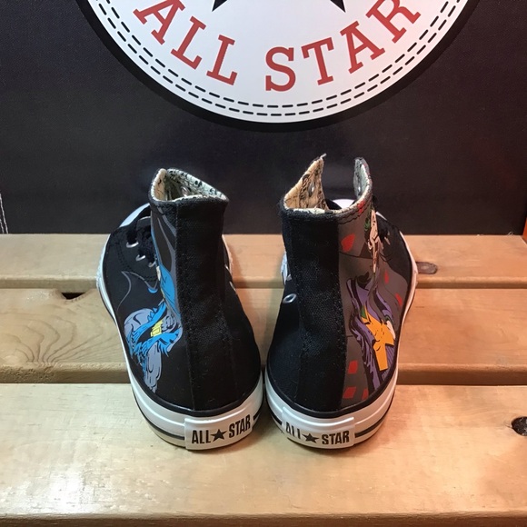 Converse x DC Comics Kids Low Top 'Jokers' - Picture 4 of 8